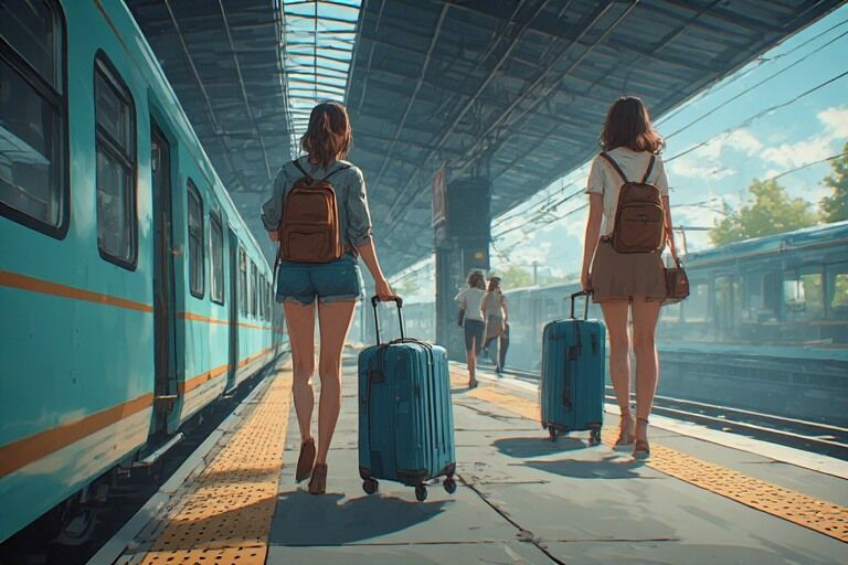 Train Station Dance Break After Arrival